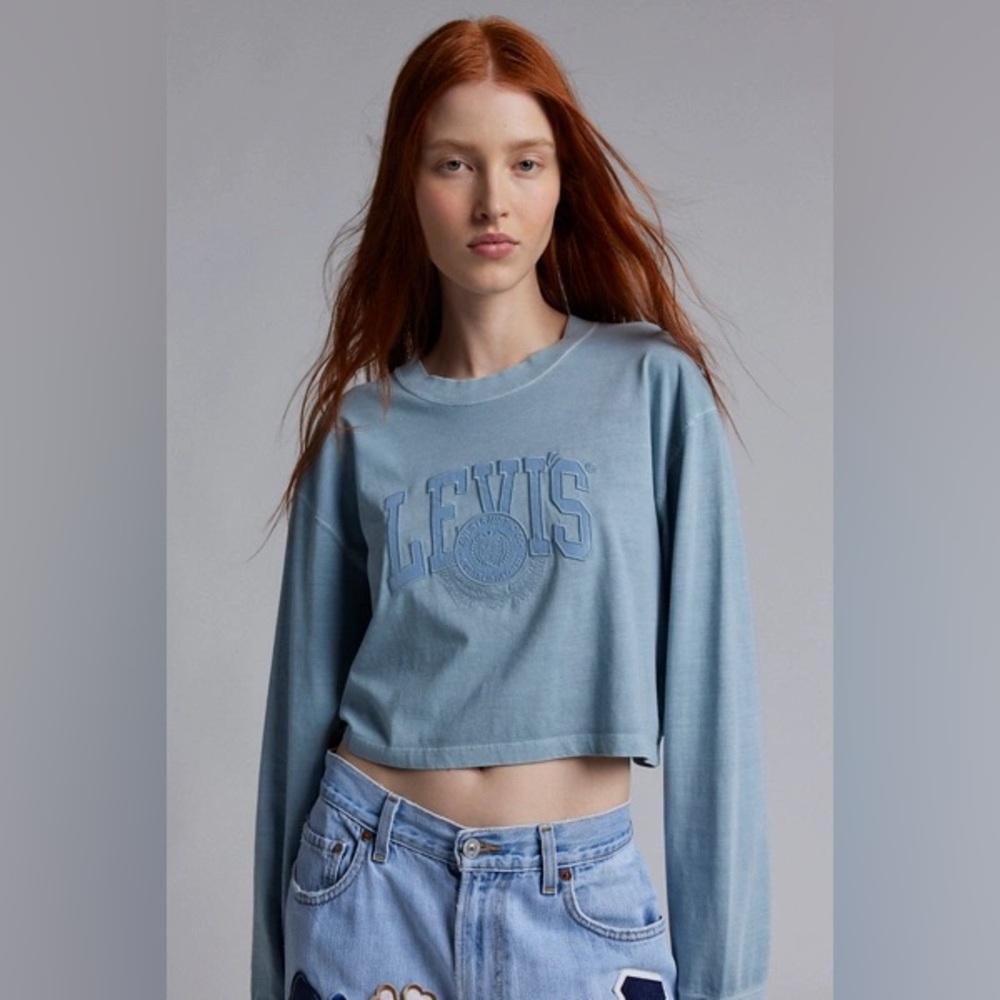 Levi's Graphic Long Sleeve Cropped Tee